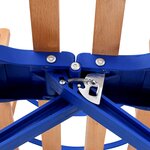 Vidaxl traîneau pliable en bois avec dossier 119 cm