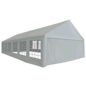 vidaXL Tente de réception PE 6 x 12 m Gris