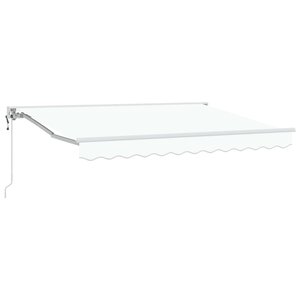 vidaXL Auvent rétractable électrique Blanc 3 x 2 5 m