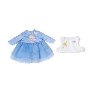 Zapf Creation 838822 - BABY born - Robe d'hiver bleue