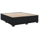 vidaXL Cadre de lit Noir 180 x 200 cm Velours