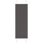 vidaXL Store plissé noir 40x100 cm largeur du tissu 39 4 cm polyester