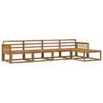 vidaXL Ensemble de canapés d'extérieur 5 pc Naturel