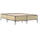 vidaXL Cadre de lit sans matelas chêne sonoma 120x190 cm