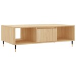 vidaXL Table basse chêne sonoma 104x60x35 cm bois d'ingénierie