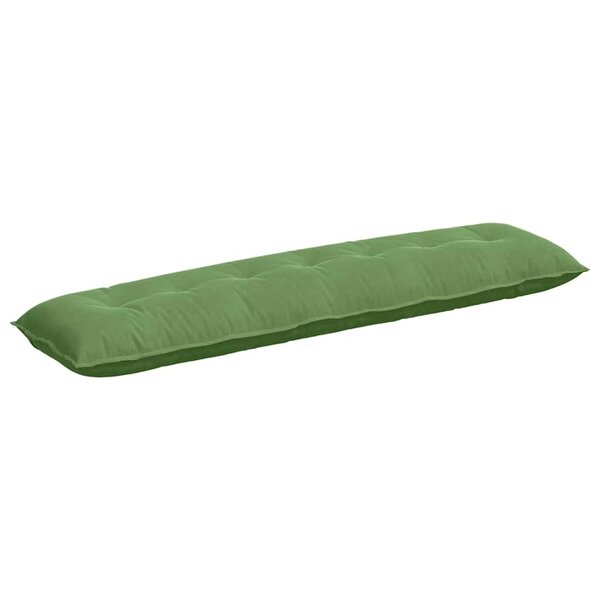 vidaXL Coussin de Dos Vert clair 200 x 50 cm Tissu en velours côtelé