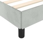 vidaXL Cadre de lit sans matelas gris clair California velours