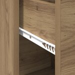 vidaXL Cabinet de rangement en chêne Chêne fait main Bois d'ingénierie