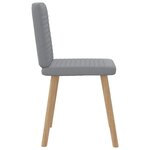 vidaXL Chaises à manger lot de 4 gris clair tissu