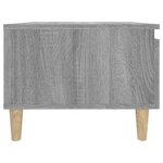 vidaXL Table d'appoint Sonoma gris 50x46x35 cm Bois d'ingénierie
