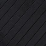 vidaXL Tapis rectangulaire noir 70x100 cm bambou