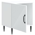 vidaXL Cabinet de chevet 2 Pièces Blanc 43 x 34 5 x 50 cm
