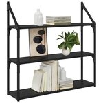 vidaXL Étagère Murale Chêne noir 80 x 21 x 78 5 cm Bois d'ingénierie
