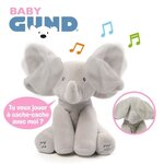 Peluche interactive flappy l'éléphant 30 cm- gund