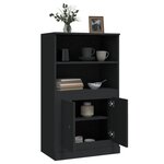 vidaXL Buffet haut noir 60x35 5x103 5 cm bois d'ingénierie