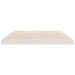 vidaXL Cadre de lit surélevé Blanc 140 x 210 cm Bois de pin massif