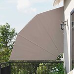vidaXL Écran de confidentialité pour balcon Taupe 210 x 210 cm tissu