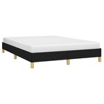 vidaXL Cadre de lit sans matelas noir 160x200 cm tissu