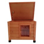 @Pet Maison pour chat d'extérieur XL 68 5x54x51 5 cm bois marron
