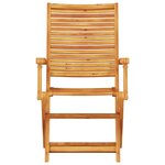 vidaXL Ensemble bistro pliant 3 Pièces Marron Bois d'acacia massif