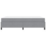 vidaXL Lit à ressorts Gris clair 140 x 200 cm tissu