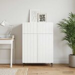 vidaXL Buffet Blanc 66 x 34 5 x 92 cm Bois d'ingénierie