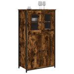 vidaXL Buffet haut chêne fumé 62x32x106 5 cm bois d'ingénierie