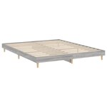 vidaXL Cadre de lit sans matelas sonoma gris 120x200cm bois ingénierie