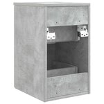 vidaXL Meuble de Salle de Bain In-between Gris béton 30 x 35 x 50 cm
