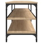 vidaXL Meuble TV chêne sonoma 200x30x50 cm bois d'ingénierie et métal