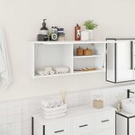 vidaXL Armoire murale de bain blanc 100x25x40 cm bois d'ingénierie