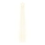 vidaXL Guirlande de sapin de Noël 320 LED blanc chaud 375 cm