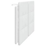 vidaXL Coussin de tête de lit blanc 160 cm similicuir