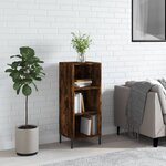 vidaXL Buffet chêne fumé 34 5x32 5x90 cm bois d'ingénierie