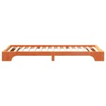 vidaXL Cadre de lit Marron 90 x 220 cm Pin massif
