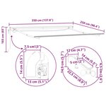 vidaXL Auvent avec Anthracite 3 5 x 2 5 m Métal