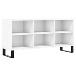vidaXL Meuble TV blanc 103 5x30x50 cm bois d'ingénierie