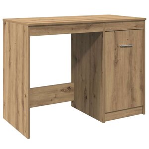 vidaXL Bureau chêne artisanal 100x50x76 cm bois d'ingénierie