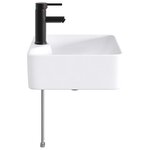 vidaXL Lavabo de salle de bains Noir Mat 48 5 x 37 5 x 13 cm métal
