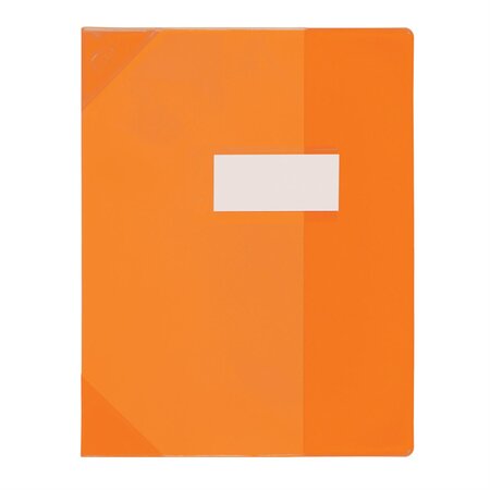 Protège-cahier PVC 150 Strong Line 17x22 cm Marque-page Translucide orange ELBA
