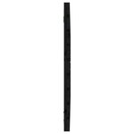 vidaXL Tête de lit murale Noir 106x3x63 cm Bois massif de pin
