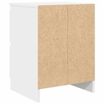 vidaXL Meuble TV blanc 40x35x54 cm bois d'ingénierie