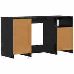 vidaXL Bureau 2 Pièces Chêne noir 140 x 50 x 76 cm Bois d'ingénierie