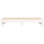 vidaXL Lit coulissant Blanc 2x(90x190) cm Bois de pin massif
