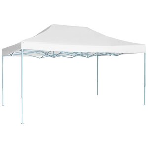 vidaXL Tente de réception pliable professionnelle 3x4 m Acier Blanc