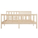 vidaXL Cadre de lit sans matelas bois massif