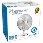 Bestron Ventilateur rétro de bureau DFT35W 35 cm 35 W Blanc