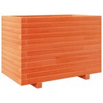 vidaXL Jardinière cire marron 70x40x49 5 cm bois de pin massif