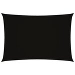 vidaXL Voile de parasol tissu oxford rectangulaire 3x5 m noir