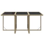 vidaXL Ensemble à dîner de jardin coussins 7 Pièces Résine tressée Beige
